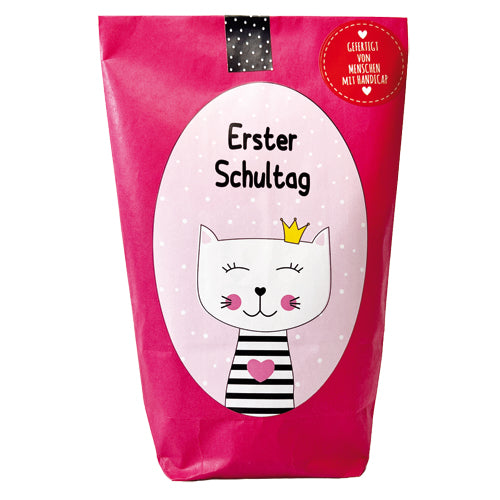 Geschenk Einschulung: Erster Schultag Katzen Tüte