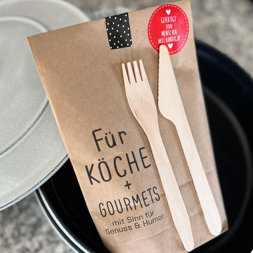 Good Food Good Mood Tüte, Geschenke für Hobbyköche mit Humor &amp; Geschmack
