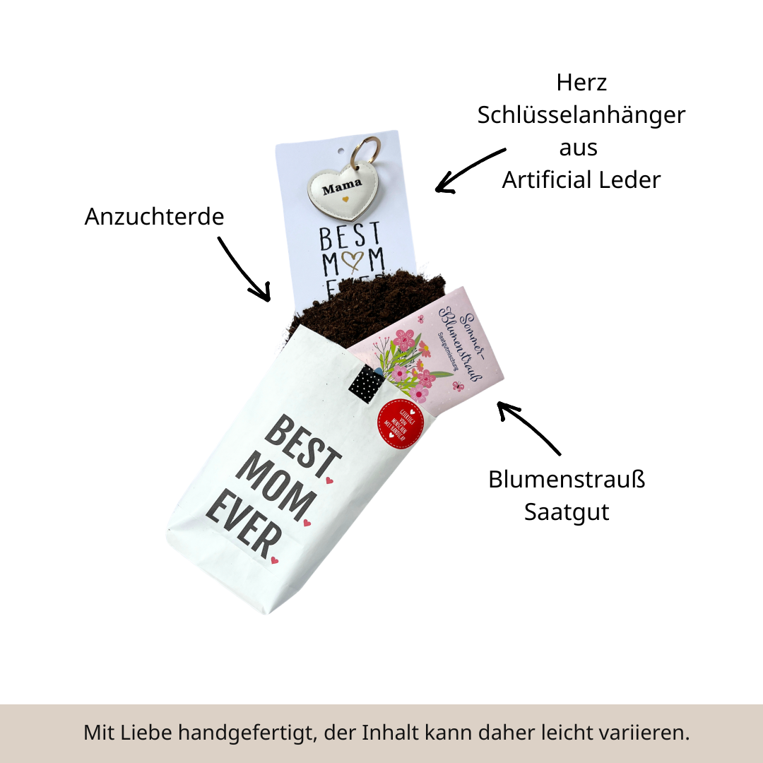 Best Mom Ever Wundertüte ein kleines Geschenk für Mutter mit Herz Inhalt