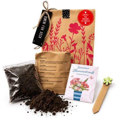 Anzuchtset für einen Blumenstrauß aus der Blumen für Dich Wundertüte