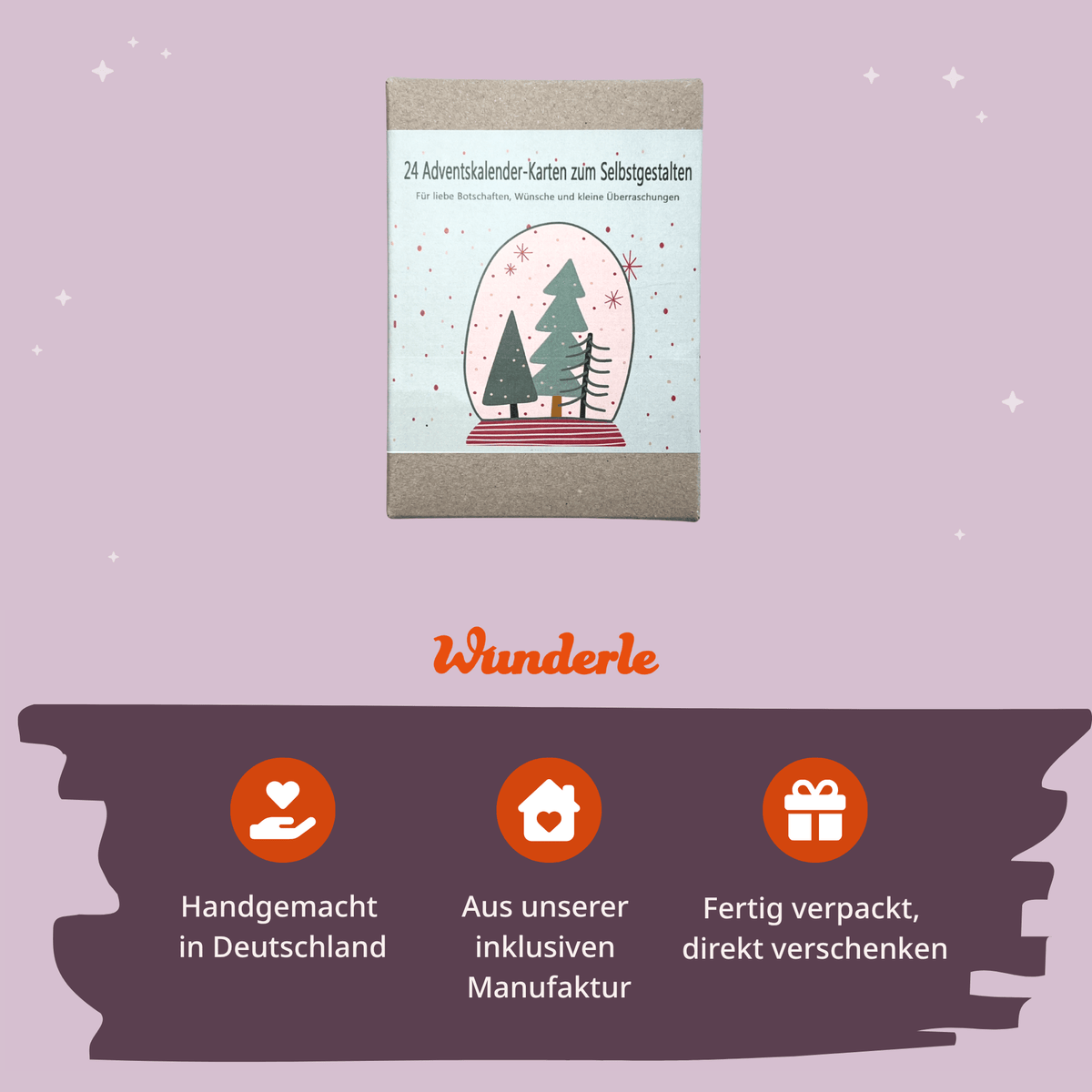 Emotionaler Adventskalender gefertigt in inklusiver Manufaktur in Deutschland