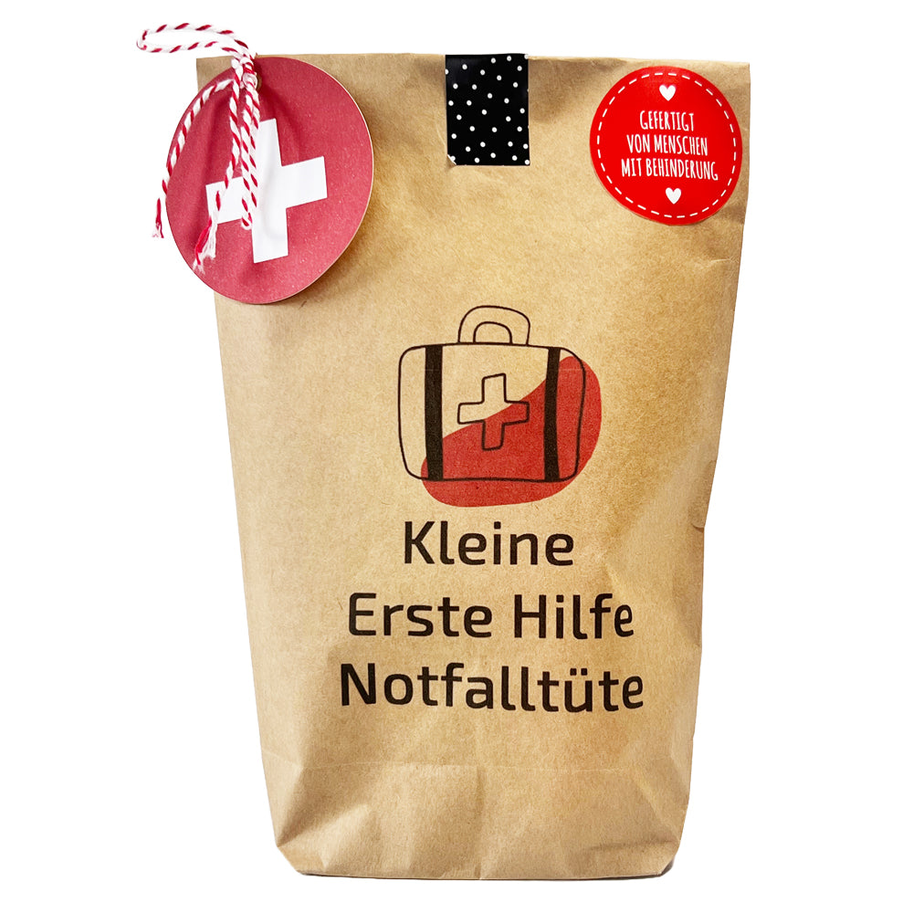 Survival Paket: Notfall Tüte mit Pflaster und Erste Hilfe Utensilien
