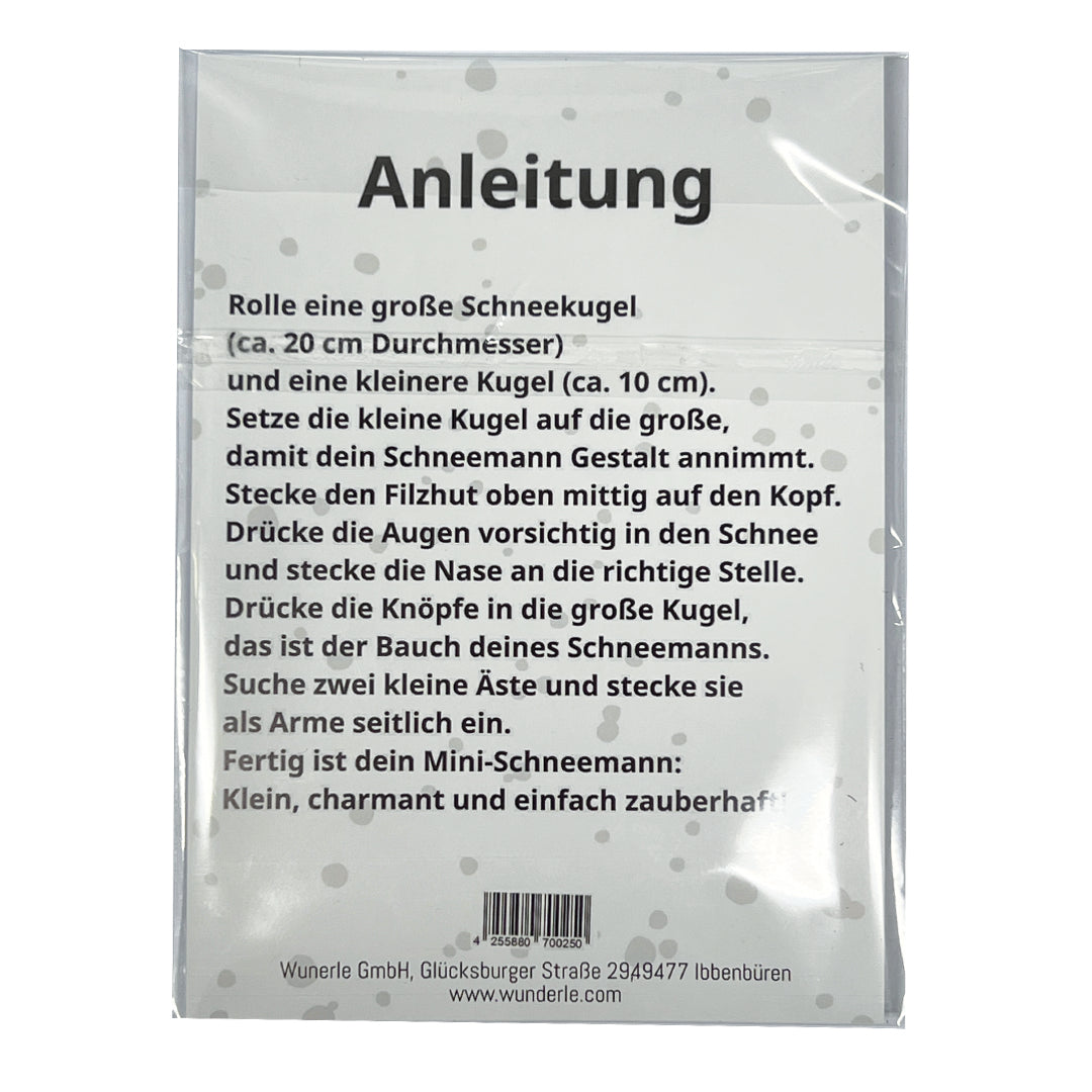 Schneemänner basteln Anleitung
