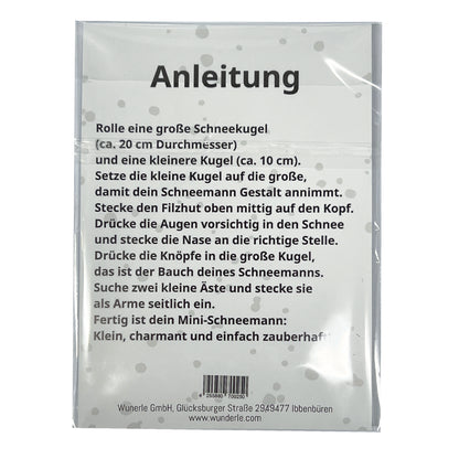 Schneemänner basteln Anleitung