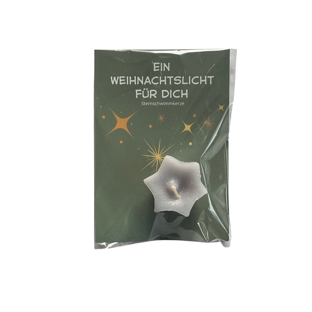 Stern Schwimmkerze