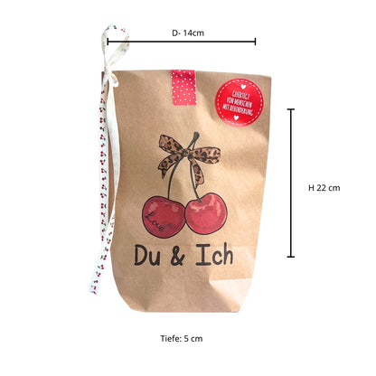 Größe der Tüte 14x22x5cm