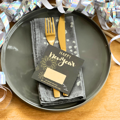 Überraschung für deine Gäse an Silvester - Tischkarten mit Rubbellosen