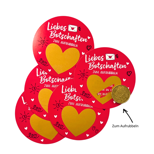 Liebesbotschaft Geschenk – Liebe zum Aufrubbeln