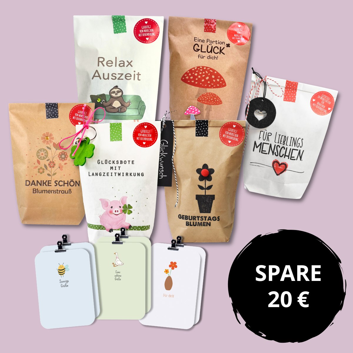 Geschenke Vorrat: 6 Wundertüten