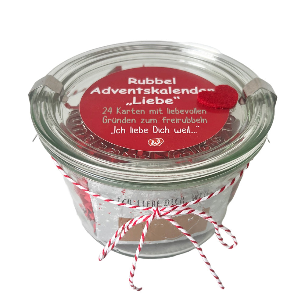 Adventskalender für Paare  Weckglas