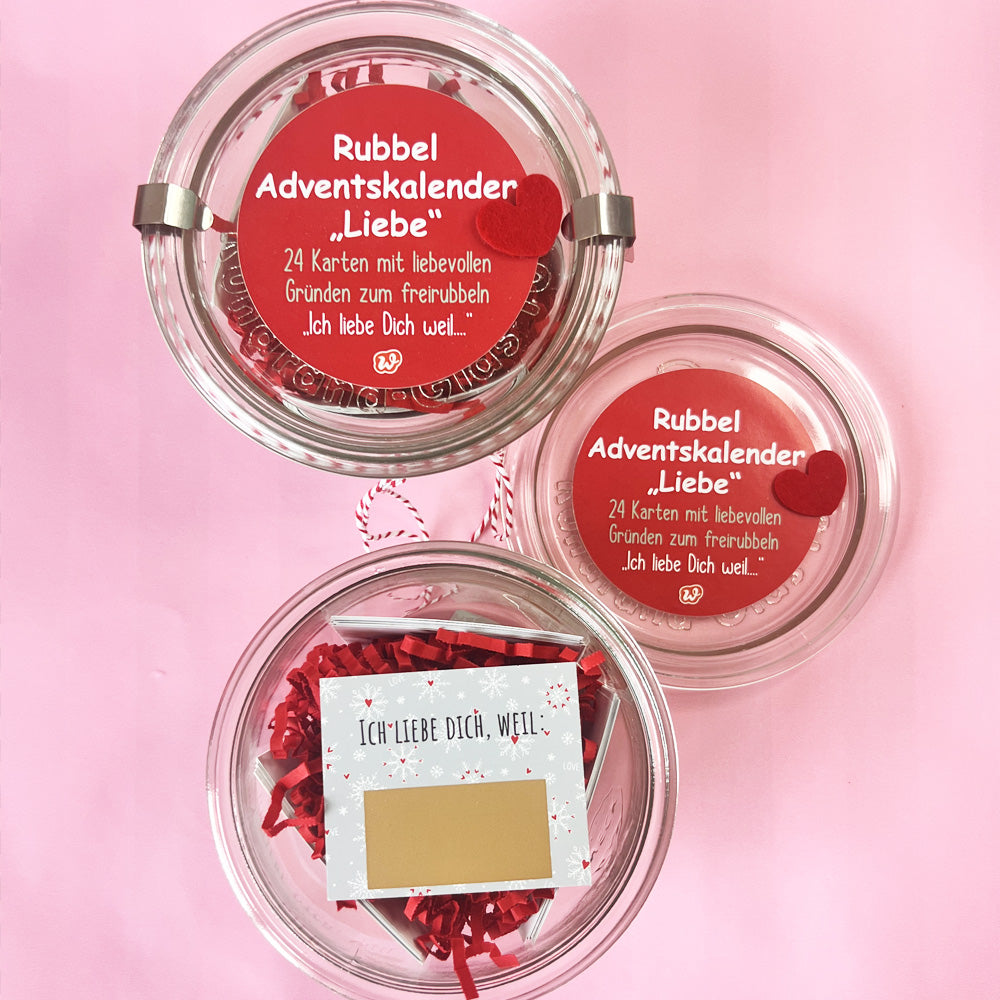 Rubbel Adventskalemder Liebe