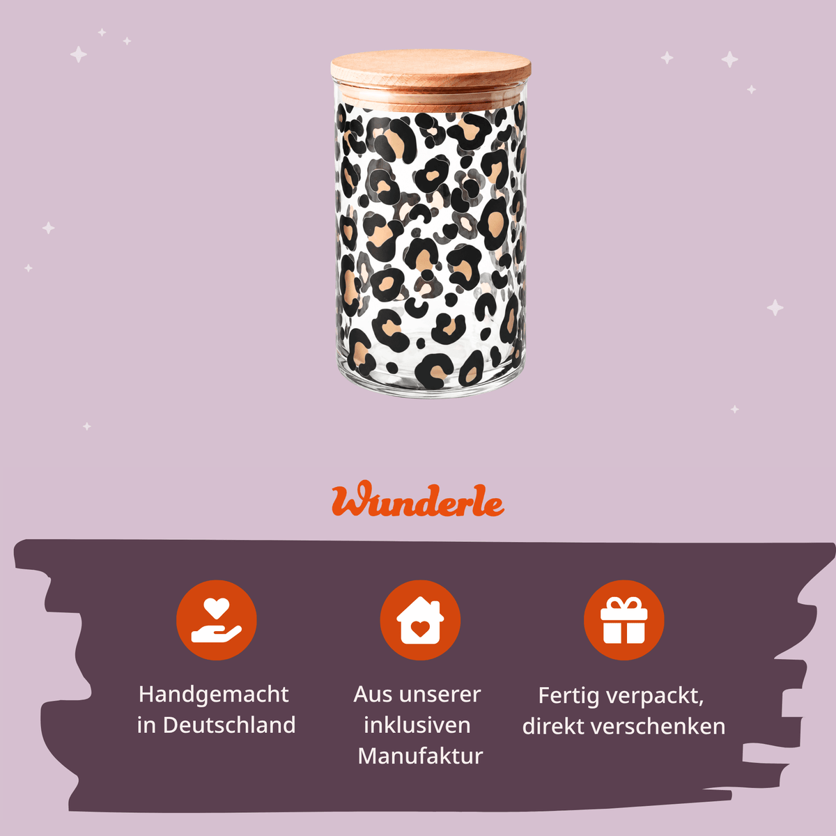 Vorratsglas Leoprint: Gefertigt in inklusiver Manufaktur in Deutschland