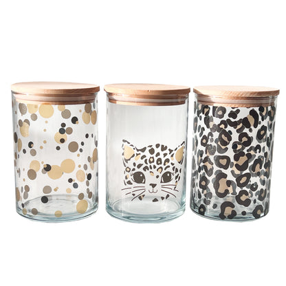 Glas mit Muster