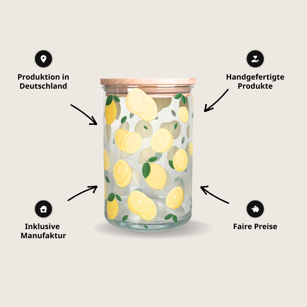 Vorratsglas aus der inklusiven Manufaktur