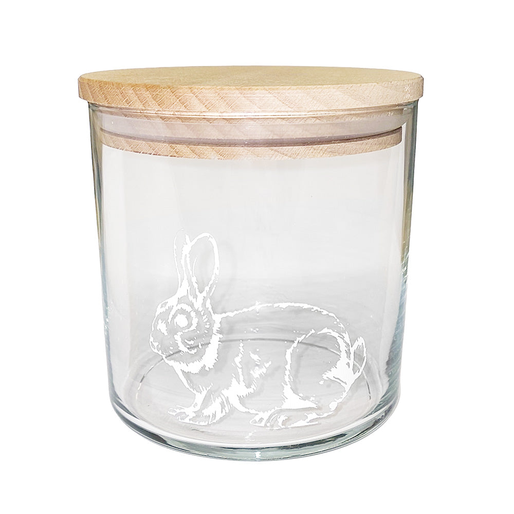 Hase Glasdose zu Ostern