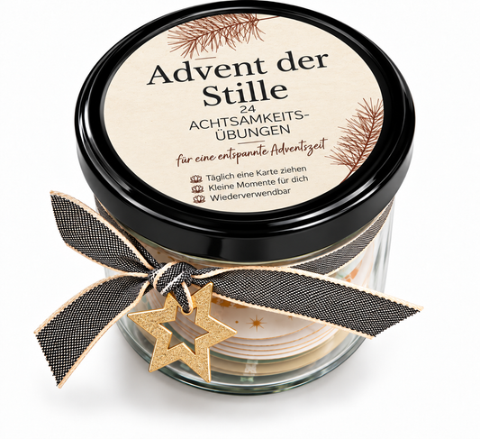 Adventskalender Achtsamkeit im schicken Glas