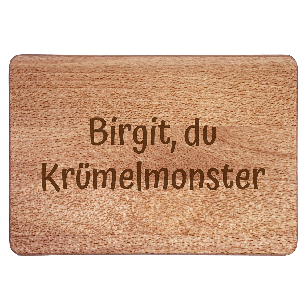 Personalisierte Frühstücksbrettchen: Krümelmonster
