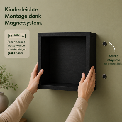Magnetische Fotowand ohne Bohren mit deinen Fotos Einsteiger Set