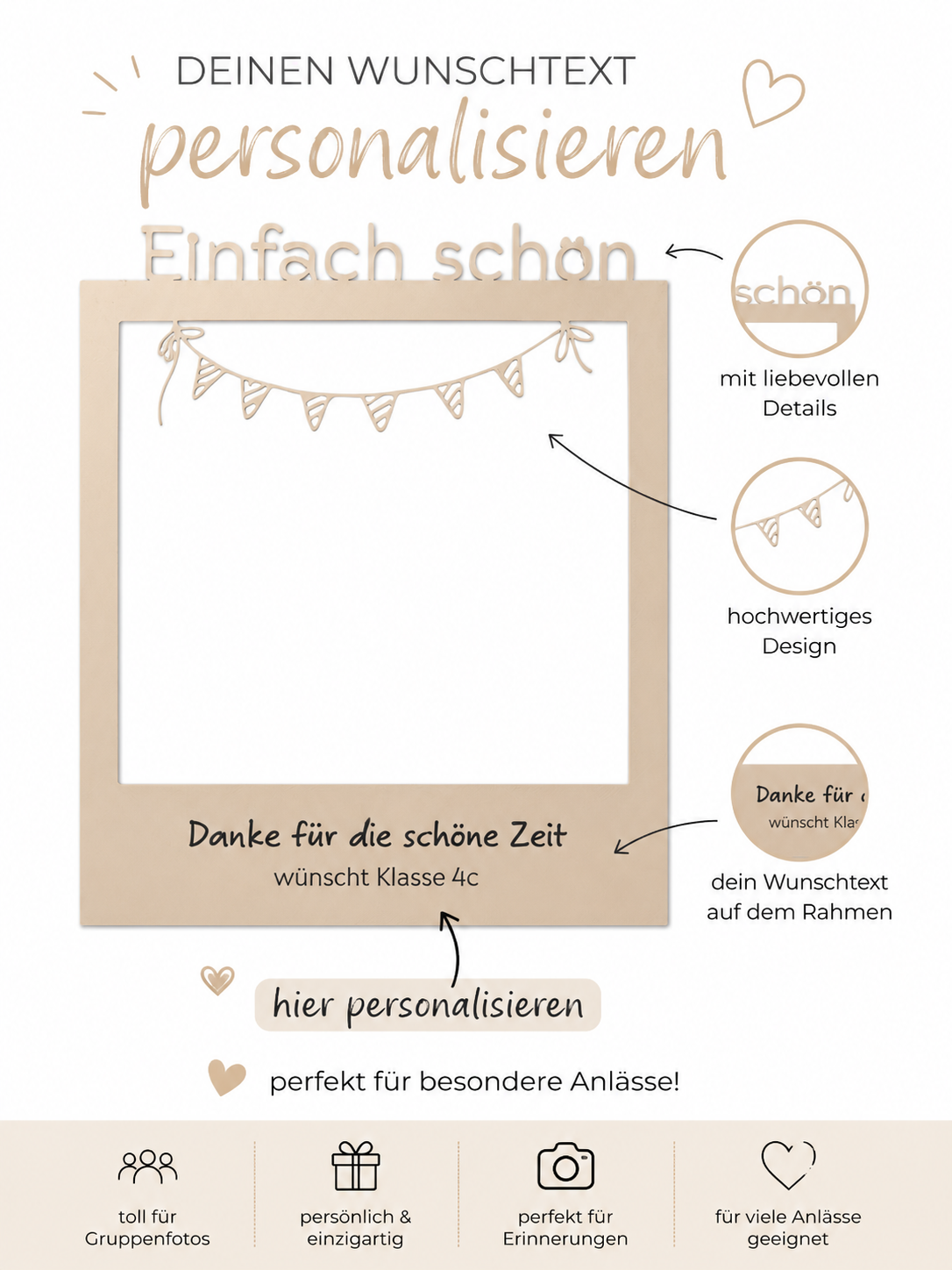 Polaroid Selfie-Rahmen – Dein Moment wird zur Erinnerung