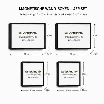 Magnetisches Regalsystem mit deinen Fotos 4er Set