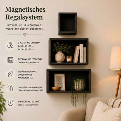 Magnetisches Regalsystem 3er Set