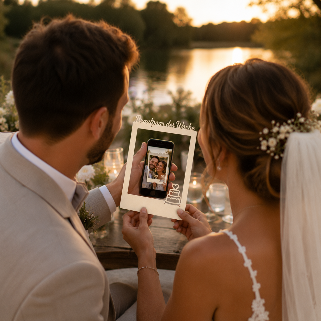  Hochzeit Polaroid Rahmen personalisieren