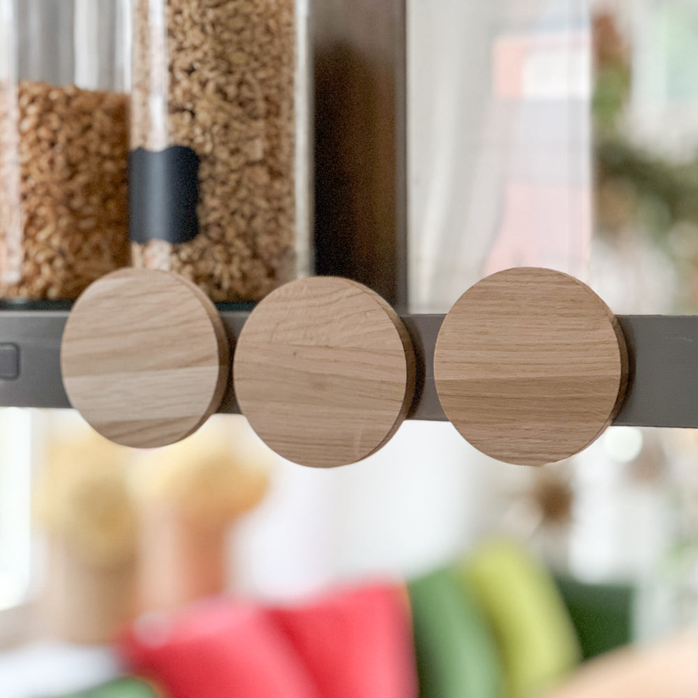 Personalisierbarer Magnet aus Holz