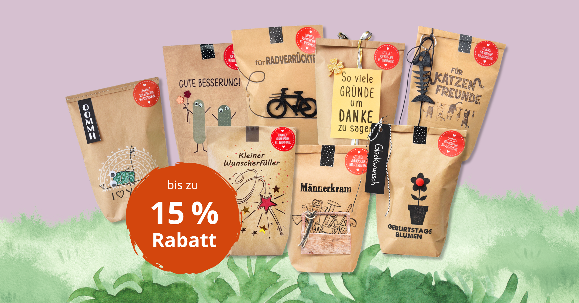 Wundertüten, gefertigt von Menschen mit Handicap