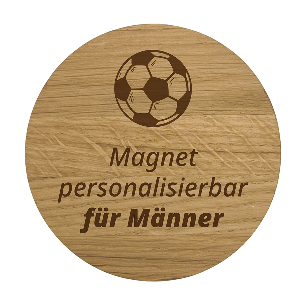 Holz Magnet personalisiert für Männer