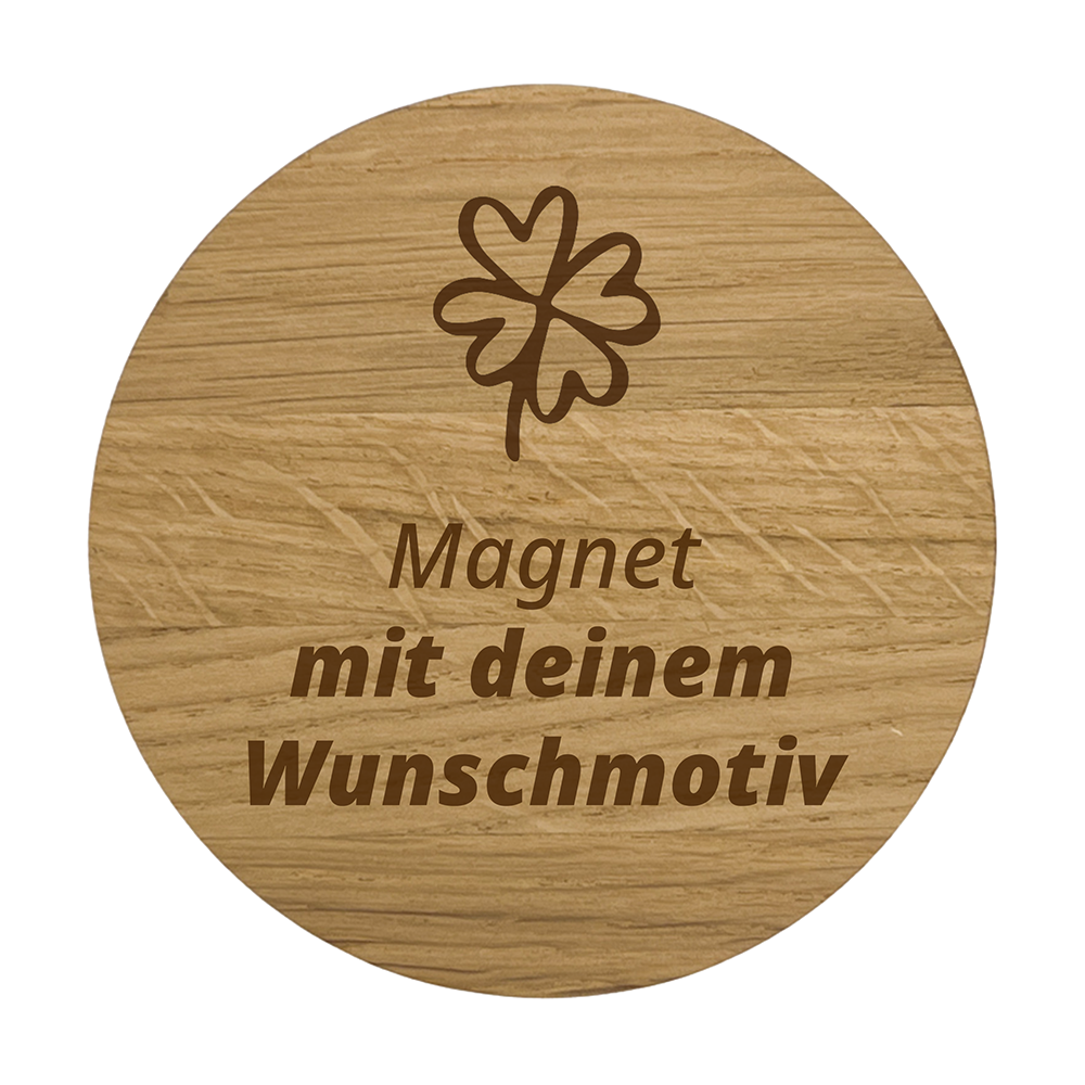 Personalisierbarer Magnet mit Wunschtext