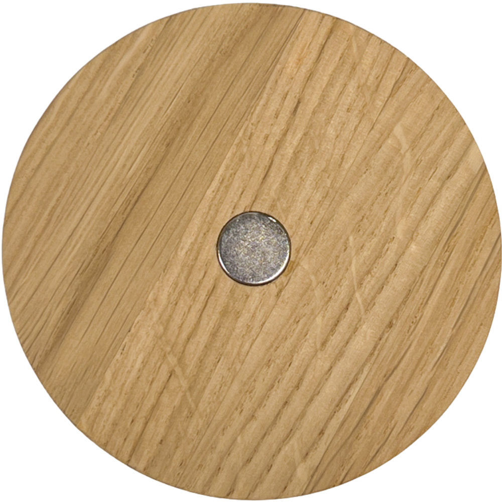 starker Magnet aus Eichenholz