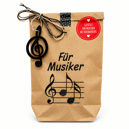 Für Musiker Wundertüte mit Notenschlüssel