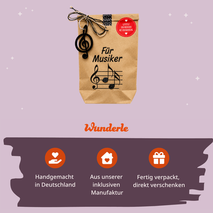 Für Musiker Wundertüte mit Notenschlüssel