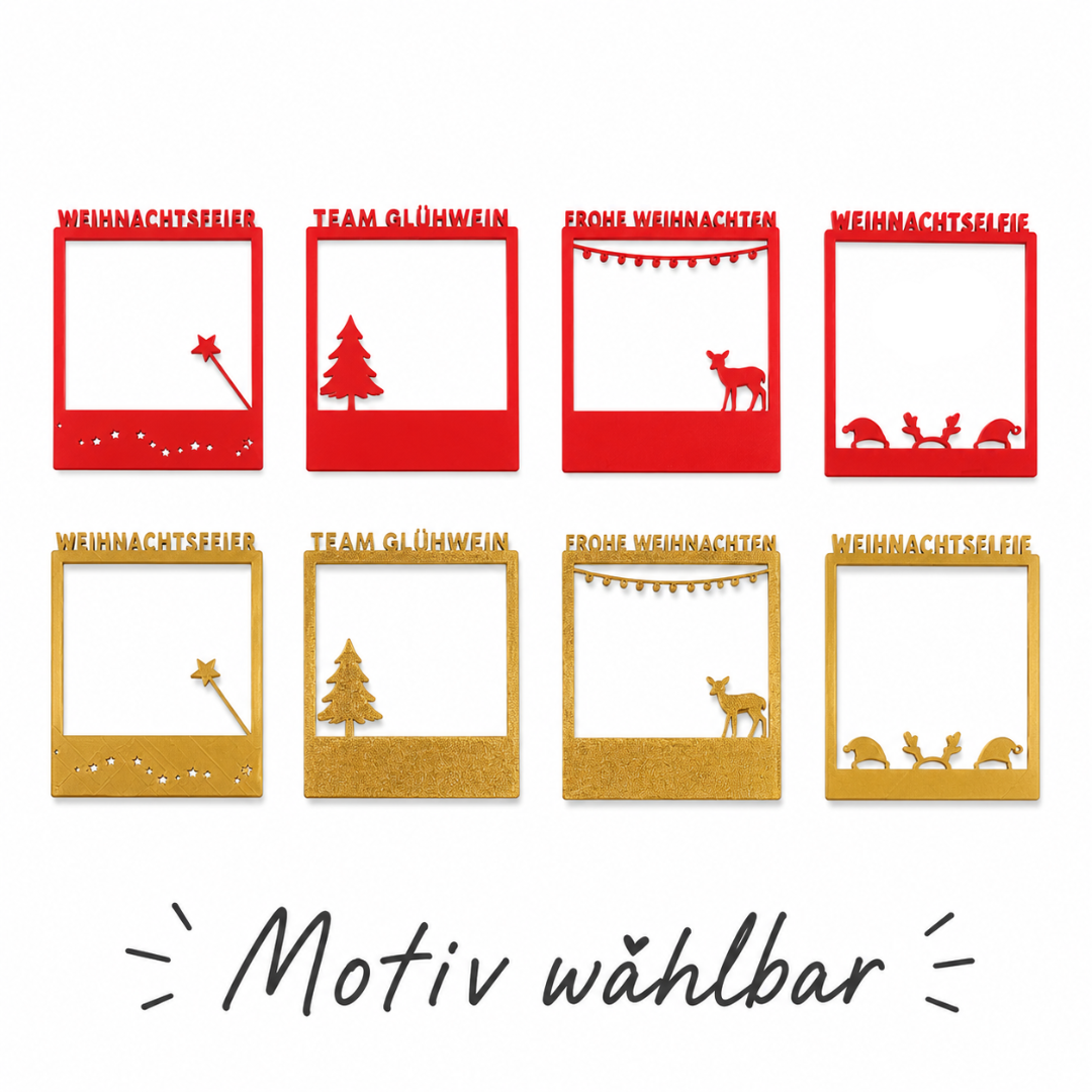 Selfie Rahmen Weihnachten verschiedene Motive