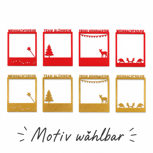 Selfie Rahmen Weihnachten verschiedene Motive