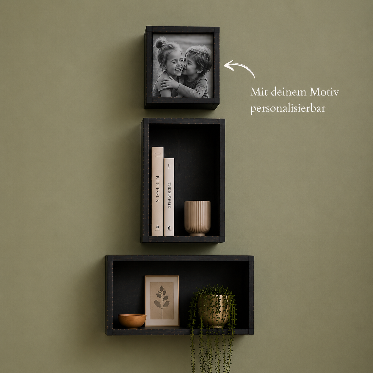 Magnetischer Fotodeckel personalisierbar für Fotowand-Regalsystem