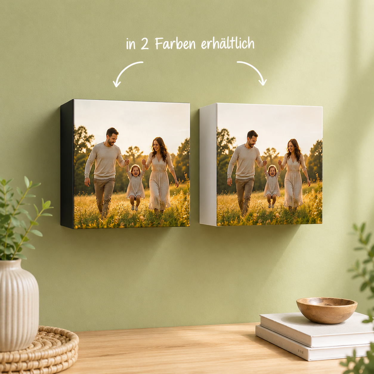 Magnetischer Fotodeckel personalisierbar für Fotowand-Regalsystem