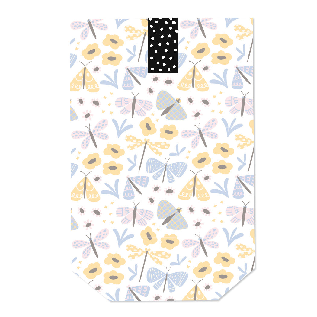 Tüte Blüten & Schmetterlinge gelb- blau