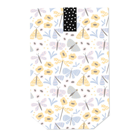 Tüte Blüten & Schmetterlinge gelb- blau