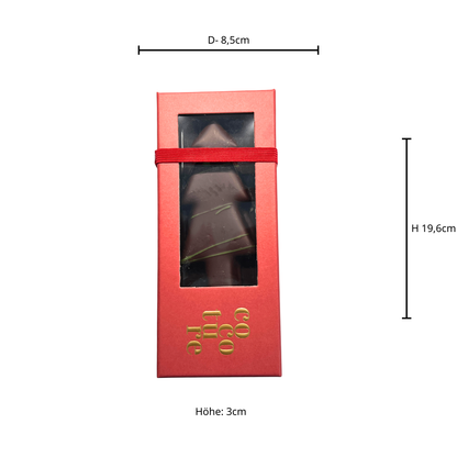 Marzipan Tannenbaum mit Schokolade