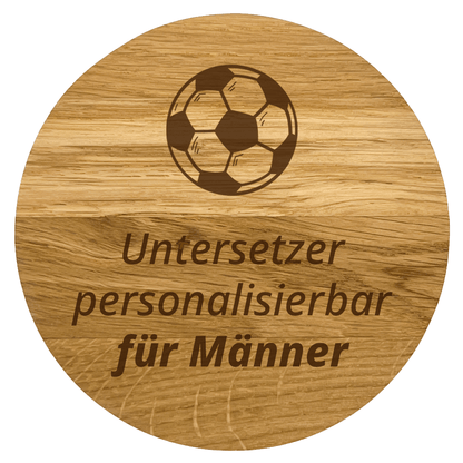 Personalisierbarer Untersetzer für Männer
