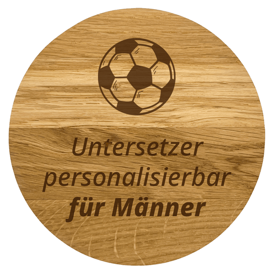 Personalisierbarer Untersetzer für Männer