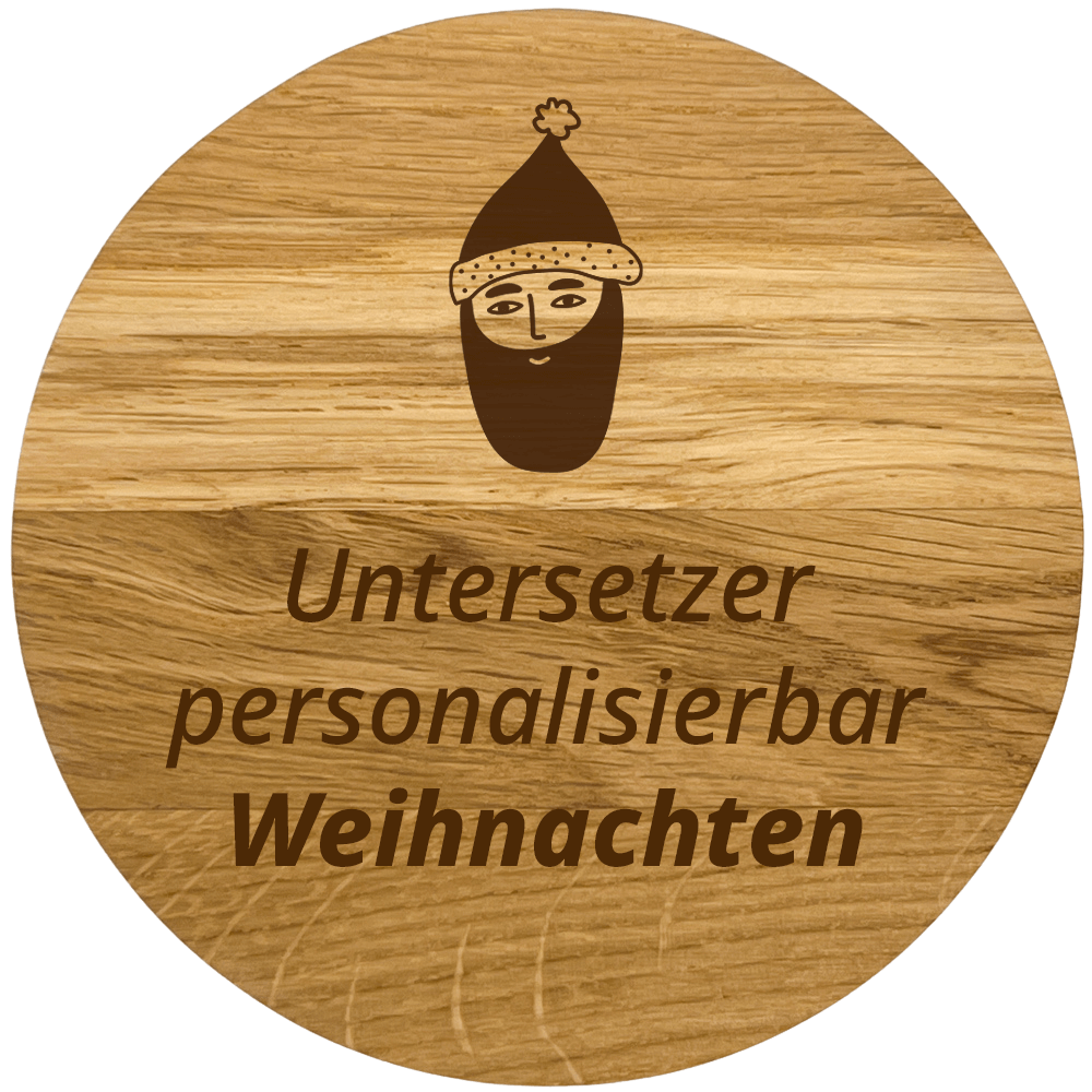 Untersetzer personalisierbar Weihnachten