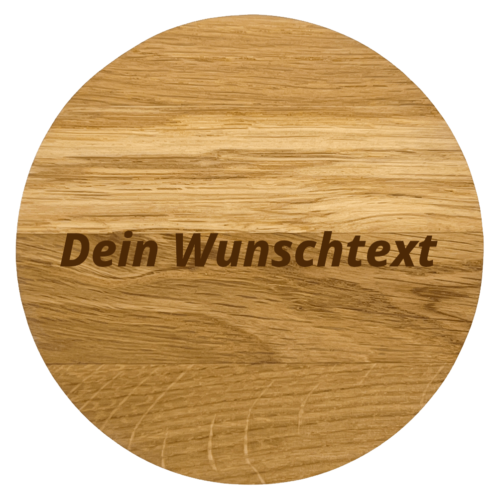 Personalisierbarer Untersetzer mit Wunschtext