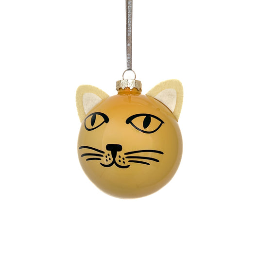 Weihnachtskugel personalisieren mit Katzenname