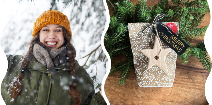 Weihnachtsgeschenke für Frauen Bildcollage